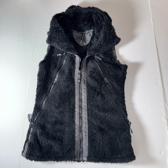 KUHL Flight Vest Women’s XS Black Fleece Zip Front High Collar Outdoor Hiking - Picture 3 of 16